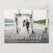 モダンの結婚写真 ポストカード (正面)