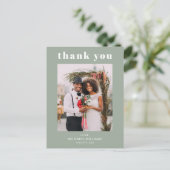 モダンの結婚写真Sage Greenさん ポストカード (スタンド正面)