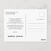 モダンの結婚写真Sage Greenさん ポストカード (裏面)