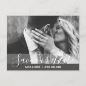 モダンの結婚婚約救日 | フォト 案内ポストカード (正面)