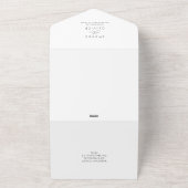 モダンの結婚書エレガント跡 オールインワン招待状 (外側)