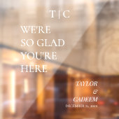 モダンの結婚歓迎サイン鏡デカール ウィンドウサイン (シート2)