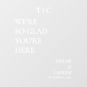 モダンの結婚歓迎サイン鏡デカール ウィンドウサイン (シート)