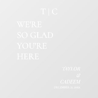 モダンの結婚歓迎サイン鏡デカール ウィンドウサイン