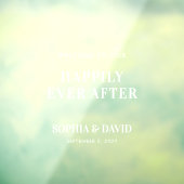 モダンの結婚歓迎鏡デカールの署名スクリプト ウィンドウサイン (シート3)