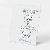 モダンの結婚議席はスタイルではない 台座サイン (正面)