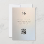 モダンの結婚金ゴールドシルバーセーブ・ザ・デイト 招待状 (裏面)