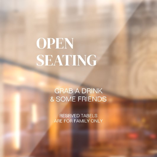 モダンの結婚鏡デカールオープンシーティング ウィンドウサイン (シート2)