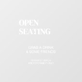 モダンの結婚鏡デカールオープンシーティング ウィンドウサイン (シート)