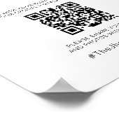 モダンの結婚InstagramストーリーフィルタQRコード記号 ポスター (角)