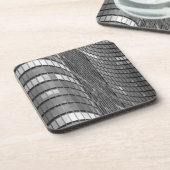 モダンの鋼鉄およびガラスカーテン・ウォール コースター (左側)