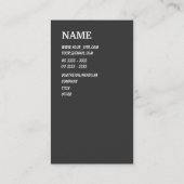 モダンの黄色 名刺 (裏面)