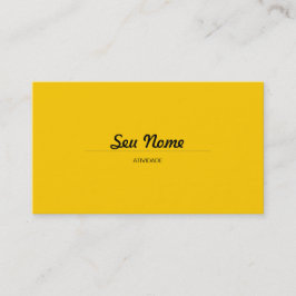 モダンの黄色 名刺