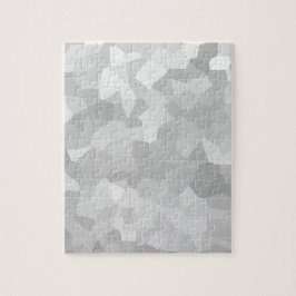 モダンの-灰色および白い多角形の形の抽象芸術 ジグソーパズル