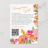 モダンはっきりしたのQRを望む結婚野花 エンクロージャーカード (正面)