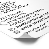 モダンはっきりしたインストラクター広告 ポスター (角)