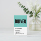 モダンはっきりしたインストラクター 名刺 (スタンド正面)