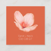 モダンはっきりしたウェディングシャワー エンクロージャーカード (裏面)