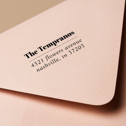 モダンはっきりしたエレガント結婚名 セルフインキングスタンプ