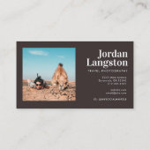 モダンはっきりしたカッコいいタイポグラフィ 名刺 (裏面)