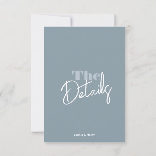 モダンはっきりしたカラフル結婚のエンクロージャカード 出欠カード (裏面)