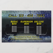 モダンはっきりしたクリエイティブ チラシ (裏面)