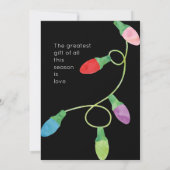 モダンはっきりしたクリスマス結婚灯 案内状 (裏面)