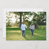 モダンはっきりしたコンテンポラリーBlack Red Photo's 結婚. セーブザデート (裏面)