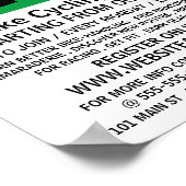 モダンはっきりしたサイクリングク広告ラブ ポスター (角)