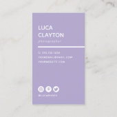 モダンはっきりしたスタイリッシュタイポグラフィ 名刺 (裏面)