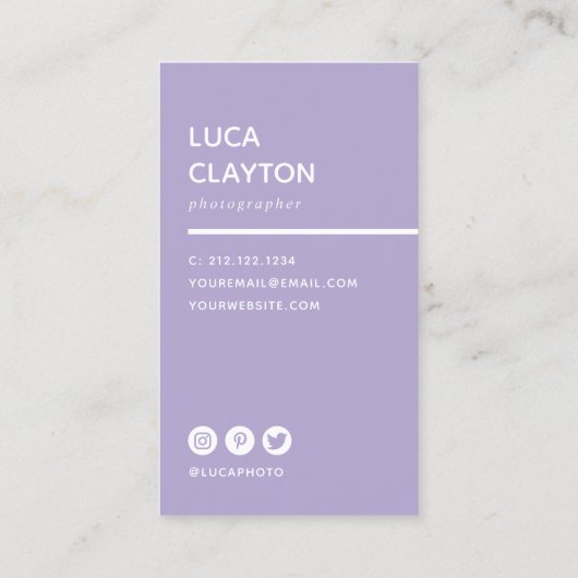 モダンはっきりしたスタイリッシュタイポグラフィ 名刺 (裏面)