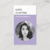 モダンはっきりしたスタイリッシュタイポグラフィ 名刺 (正面)