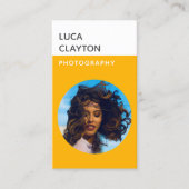 モダンはっきりしたスタイリッシュタイポグラフィ 名刺 (正面)