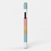 モダンはっきりしたストライプモノグラムの Case-Mate iPhoneケース (裏面/右)