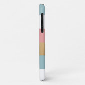 モダンはっきりしたストライプモノグラムの Case-Mate iPhoneケース (裏面/左)