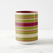 モダンはっきりしたストライプ マグカップ (中央)