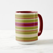 モダンはっきりしたストライプ マグカップ (正面右)