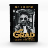 モダンはっきりしたタイポグラフィミニマル卒業 フォトブロック (正面)