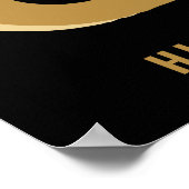 モダンはっきりしたタイポグラフィミニマル卒業 ポスター (角)