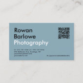 モダンはっきりしたタイポグラフィユニーク写真 名刺 (正面)