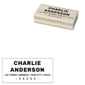 モダンはっきりしたタイポグラフィ差出人住所 ラバースタンプ (押印)