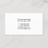 モダンはっきりしたタイポグラフィ平野 名刺 (裏面)