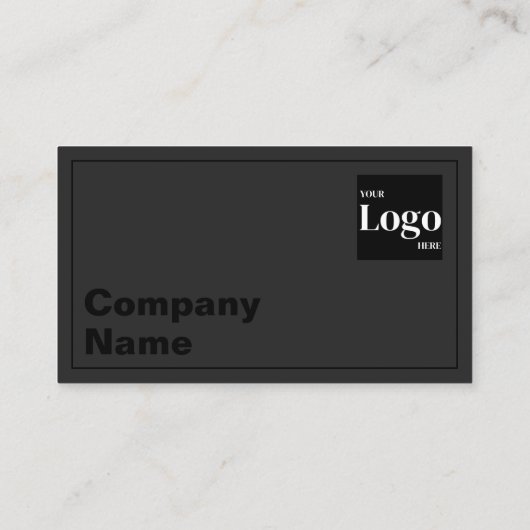 モダンはっきりしたタイポグラフィ白黒QRコード 名刺 (裏面)