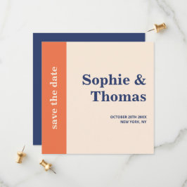 モダンはっきりしたタイポグラフィ結婚式の日付の保存 セーブザデート