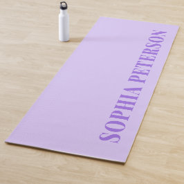 モダンはっきりしたタイポグラフィ薄紫ミニマルカスタムム ヨガマット