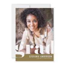 モダンはっきりしたタイポグラフィ金ゴールド写真卒業