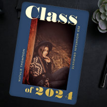 モダンはっきりしたタイポグラフィ2024年卒業党海軍