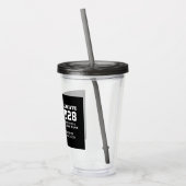 モダンはっきりしたタイポグラフィ4 Photo Collage卒業 アクリルタンブラー (左)