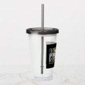 モダンはっきりしたタイポグラフィ4 Photo Collage卒業 アクリルタンブラー (右)