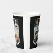 モダンはっきりしたタイポグラフィ4 Photo Collage卒業 紙コップ (右)